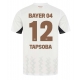 Bayer Leverkusen Edmond Tapsoba #12 Replike Gostujuci Dres 2024-25 Kratak Rukav